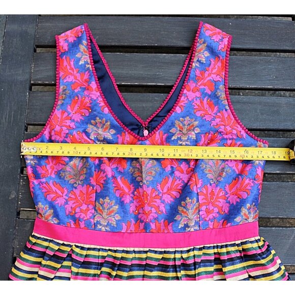 Payal Jain - Francesca Suzani Print Multicolor Dress in size 10 - Picture 5 of 12